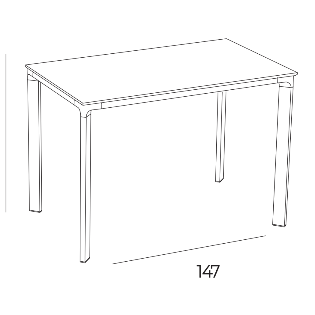 Стіл Meet 160x90 Taupe