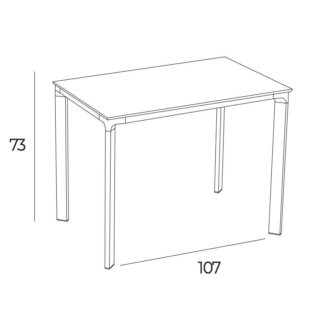 Стіл Meet 120x80 Anthracite