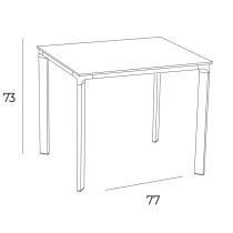 Стіл Meet 90x90 White