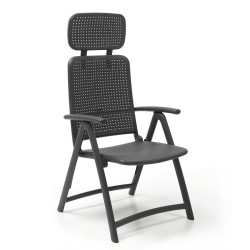 Крісло-шезлонг Acquamarina Antracite