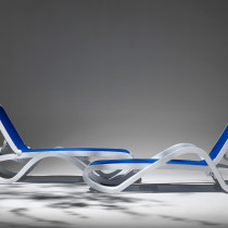Шезлонг Alfa Bianco Blu