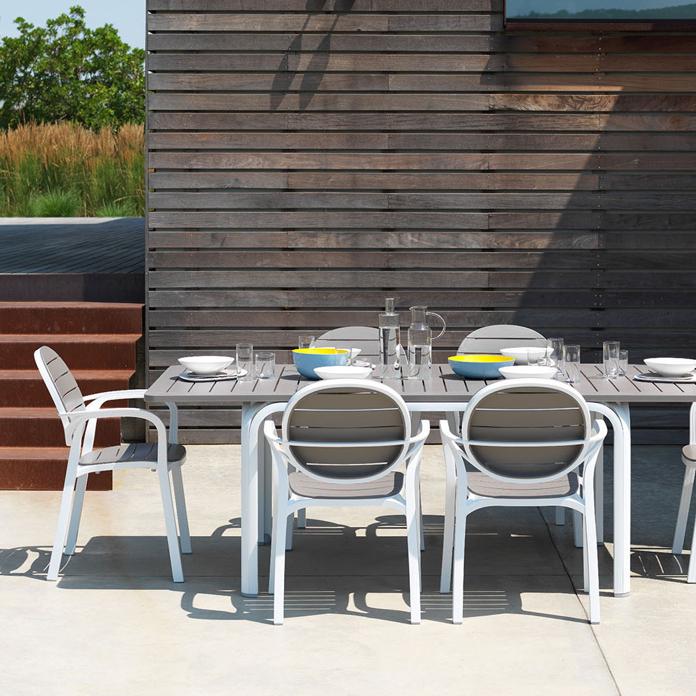 Стiл Alloro 140 Extensible Tortora Vern Bianco