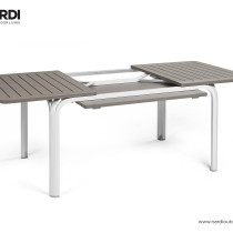 Стiл Alloro 140 Extensible Tortora Vern Bianco