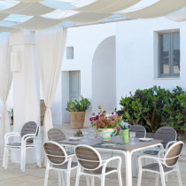 Стiл Alloro 140 Extensible Tortora Vern Bianco