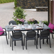 Стiл Alloro 140 Extensible Tortora Vern Bianco