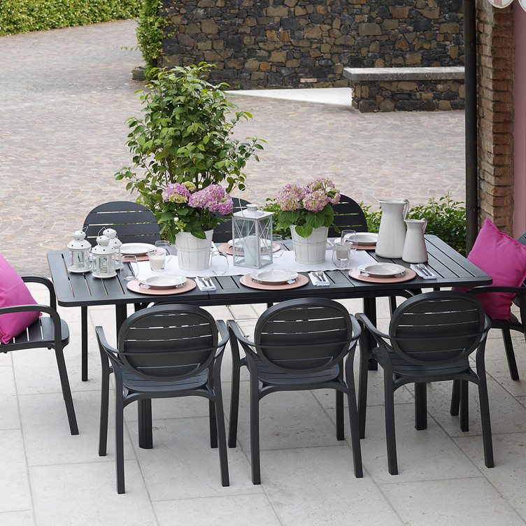 Стiл Alloro 140 Extensible Tortora Vern Bianco