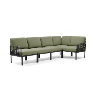 Модульний диван Komodo 5 Antracite Giungla Sunbrella