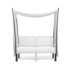 Балдахін Komodo Ombra 2 Antracite Velo White