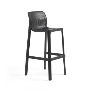 Барний стілець Net Stool Antracite
