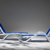 Шезлонг Omega Bianco Blu
