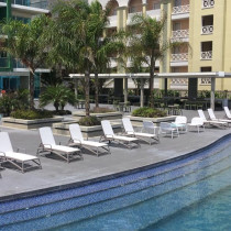 Шезлонг Atlantico Tortora Bianco