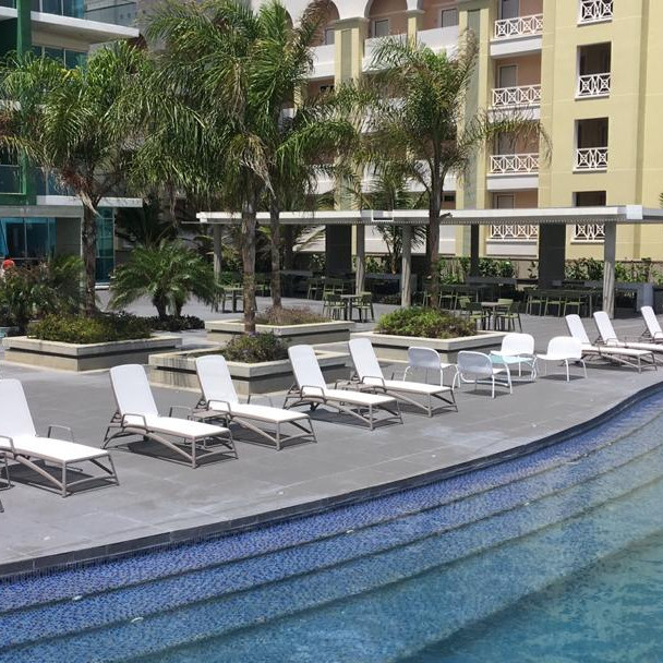 Шезлонг Atlantico Tortora Bianco