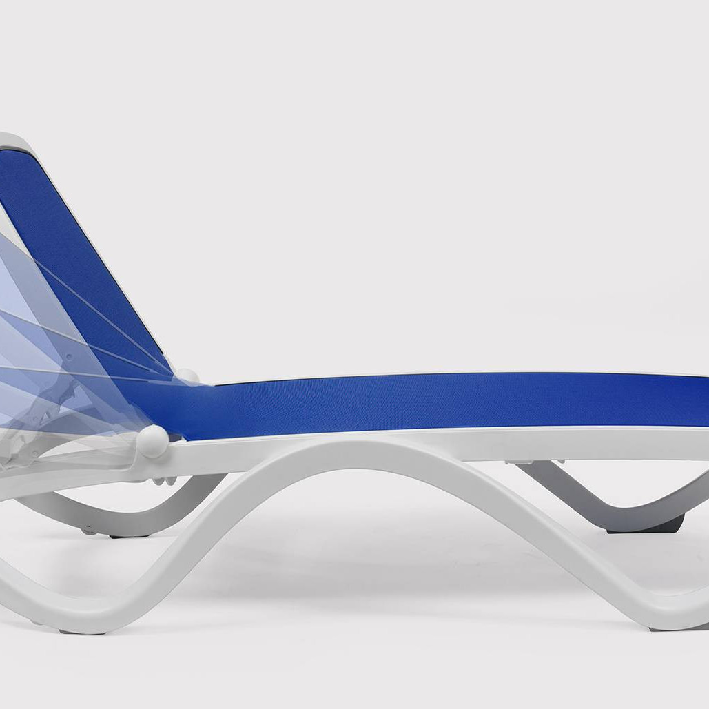 Шезлонг Omega Bianco Blu