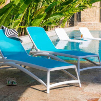 Шезлонг Atlantico Bianco Celeste