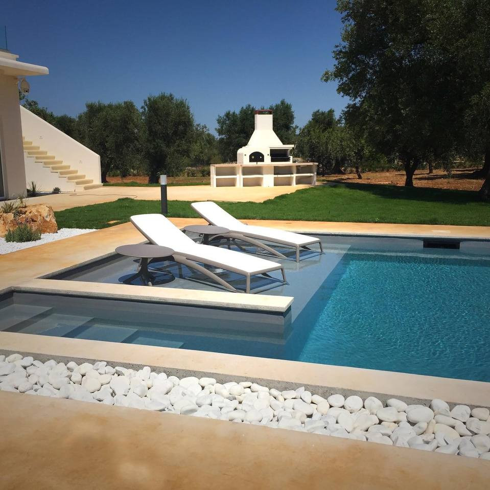 Шезлонг Atlantico Tortora Bianco