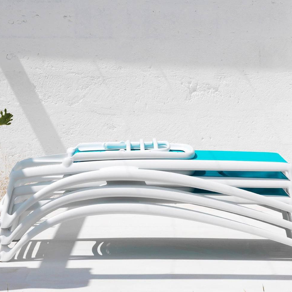 Шезлонг Atlantico Bianco Celeste