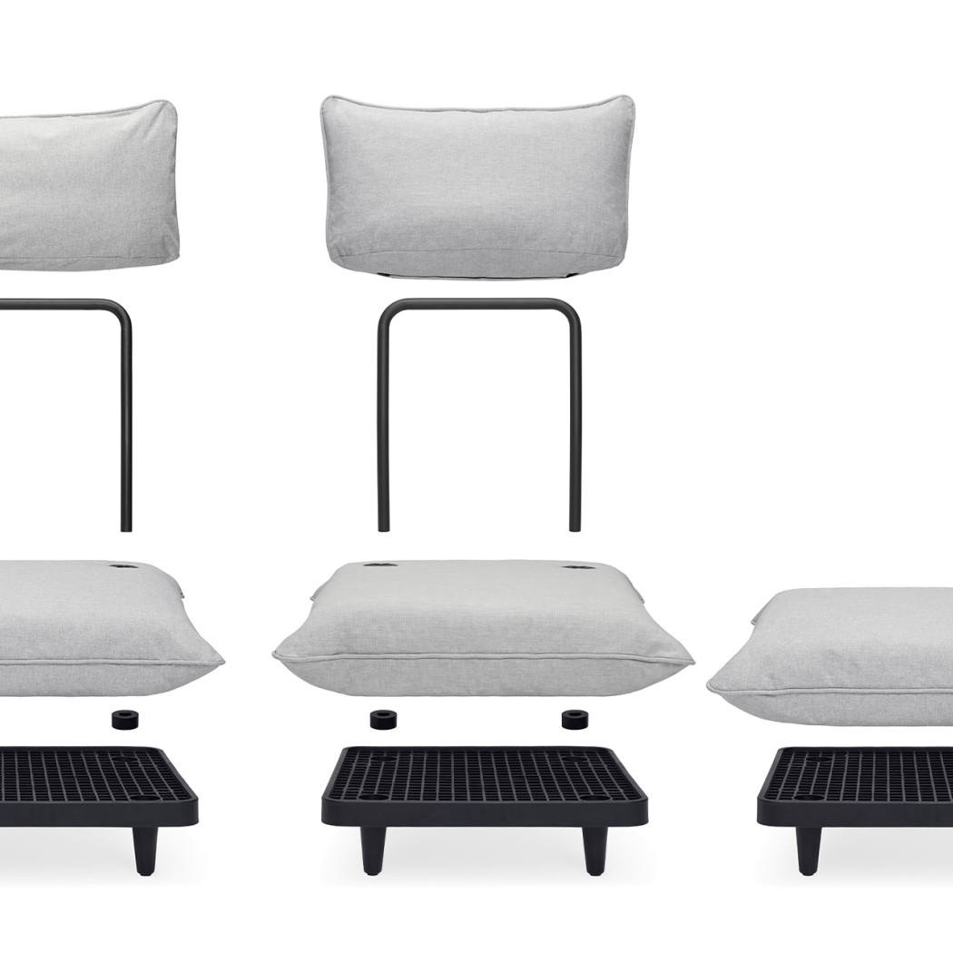 Модуль Paletti Hocker Stripe Cacao