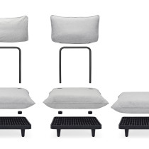 Модуль Paletti Hocker Stripe Cacao