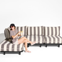 Крісло Paletti Lounge Chair Stripe Cacao