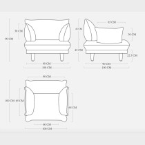 Крісло Paletti Lounge Chair Mist