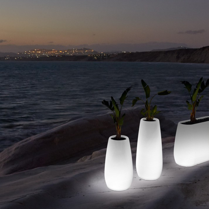 Pandora Pots White Planter / Ice Box