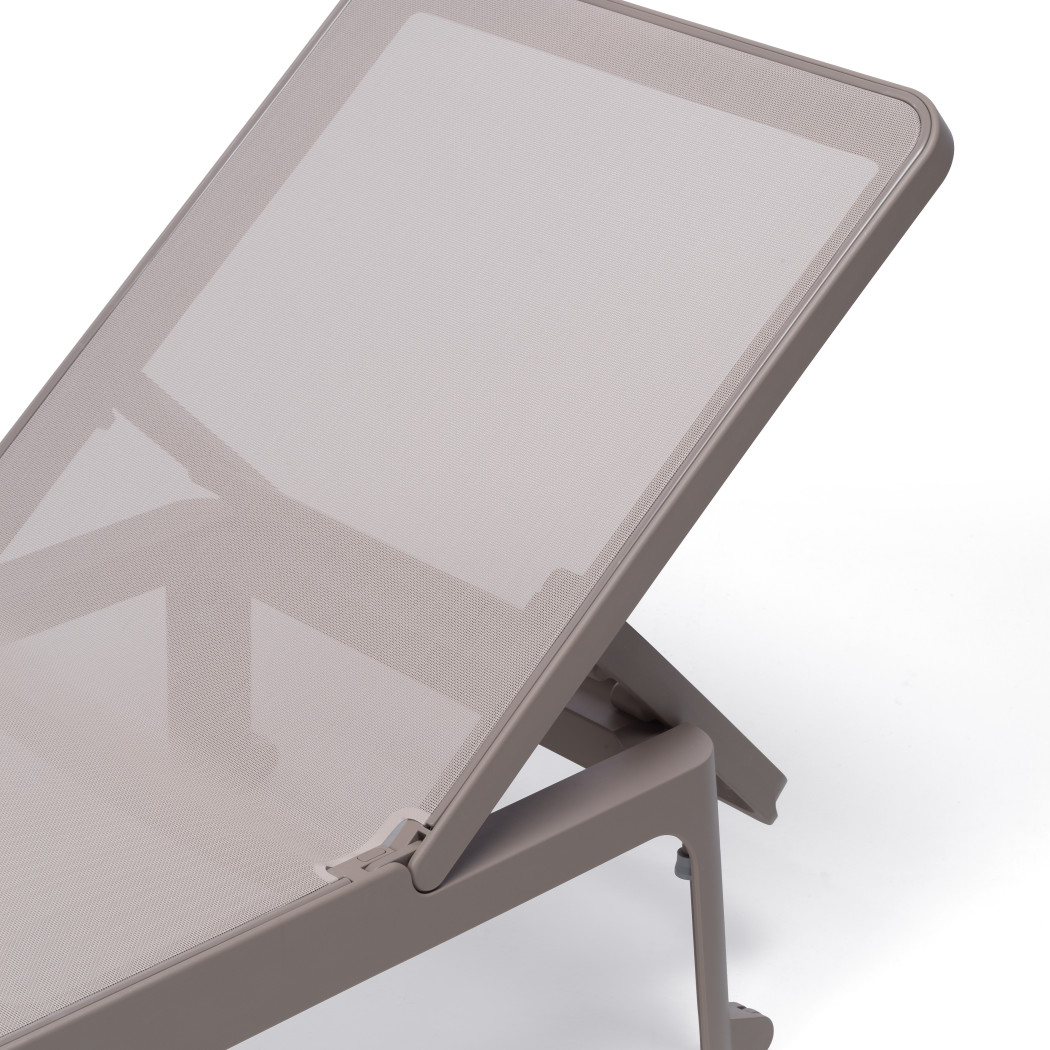 Шезлонг PLANO BIANCO-TELA BIANCA