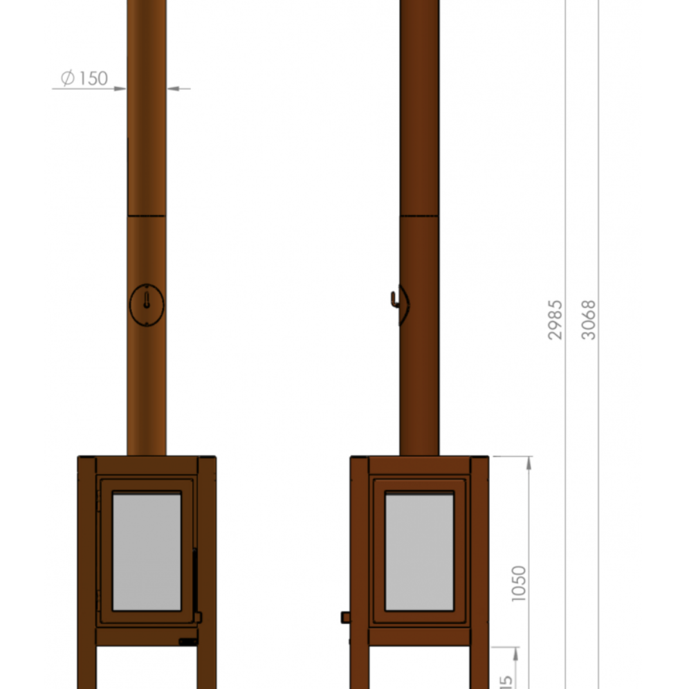 Вулична піч Quaruba XXL Mobile