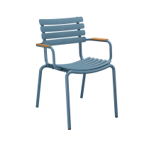 Крісло Reclips Dining Chair Bamboo Armrests Sky Blue
