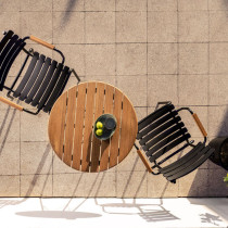 Крісло Reclips Dining Chair Bamboo Armrests Olive Green