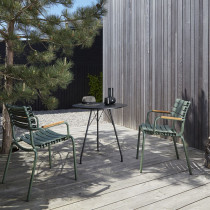 Крісло Reclips Dining Chair Bamboo Armrests Olive Green