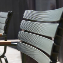 Крісло Reclips Dining Chair Bamboo Armrests Olive Green