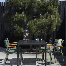 Крісло Reclips Dining Chair Bamboo Armrests Olive Green