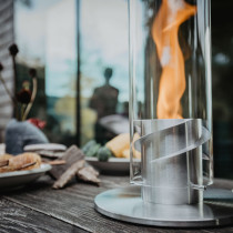 Настільний Камін Spin 900 Silver