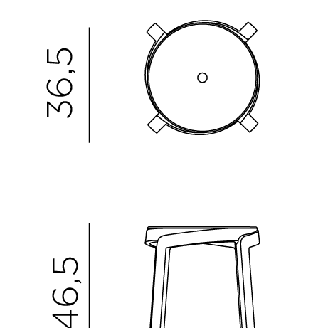 Стілець Stack Mini Gesso