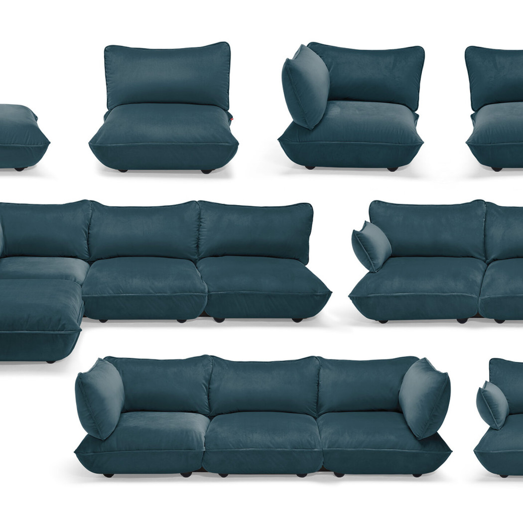 Крісло Sumo Loveseat Velvet Petrol