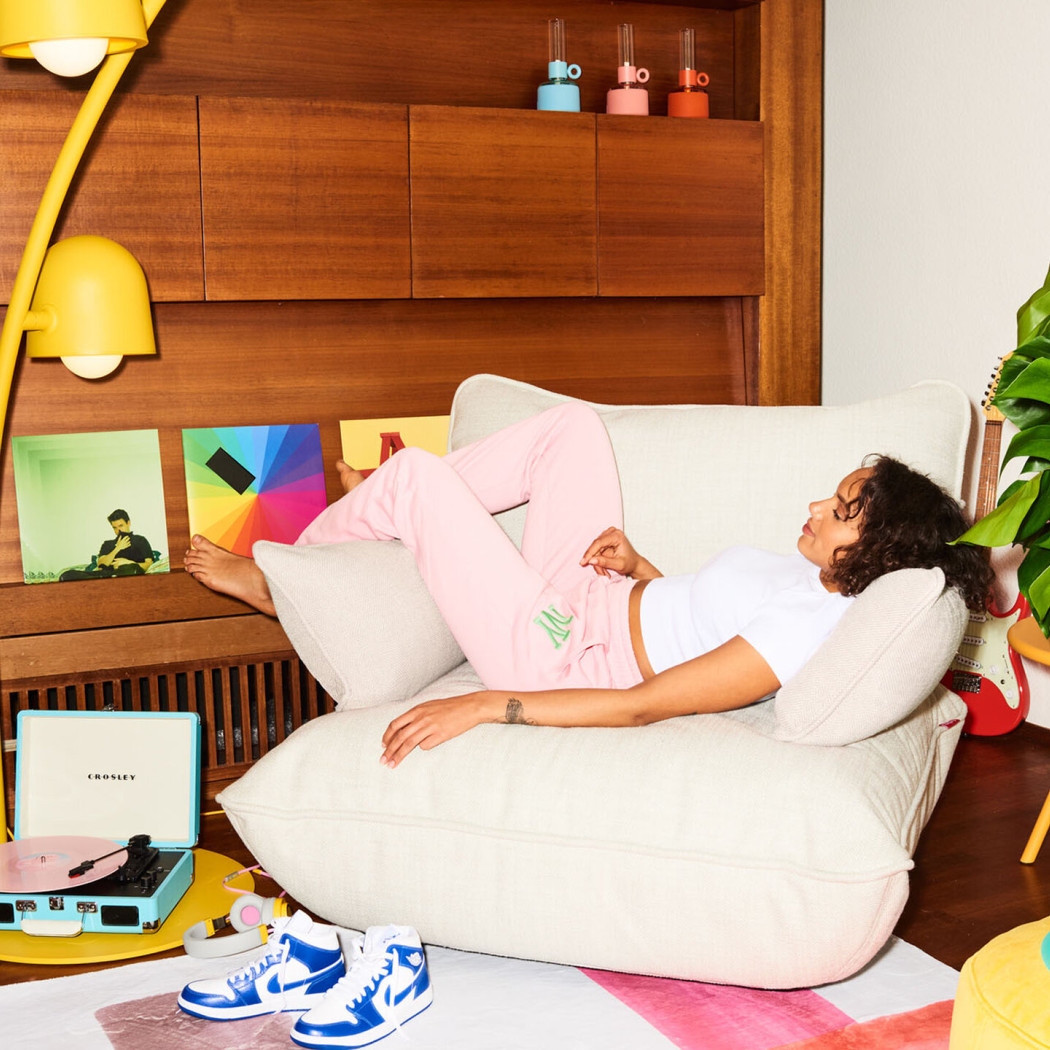 Крісло Sumo Loveseat Weave Bubble Pink