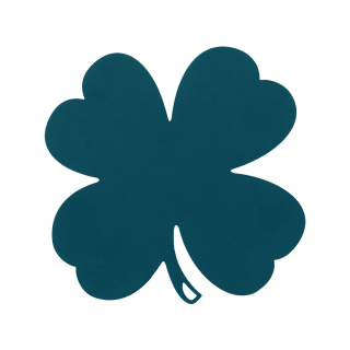 Trefle 27x27 Acapulco Blue