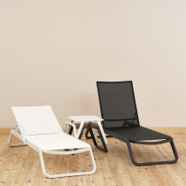 Шезлонг Vila White Taupe