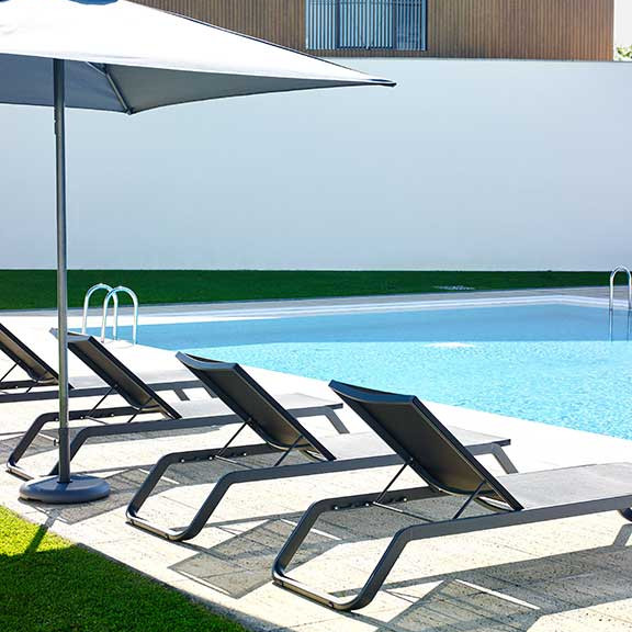 Шезлонг Vila Anthracite