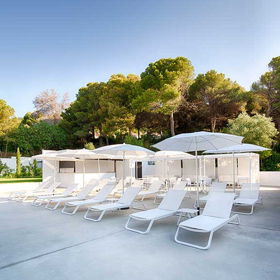 Шезлонг Vila White