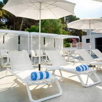 Шезлонг Vila White Taupe